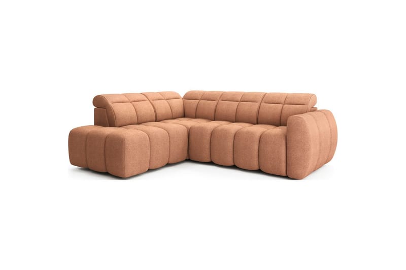 Hörnsoffa Eltap Flconn 258x208x107 cm - Xillar 24, Rosa, Vänster - Möbler - Vardagsrum - Bäddsoffor