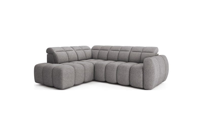 Hörnsoffa Eltap Flconn 258x208x107 cm - Paolli 04, Grå, Vänster - Möbler - Vardagsrum - Bäddsoffor