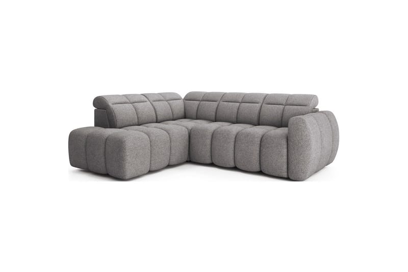 Hörnsoffa Eltap Flconn 258x208x107 cm - Paolli 04, Grå, Vänster - Möbler - Vardagsrum - Bäddsoffor