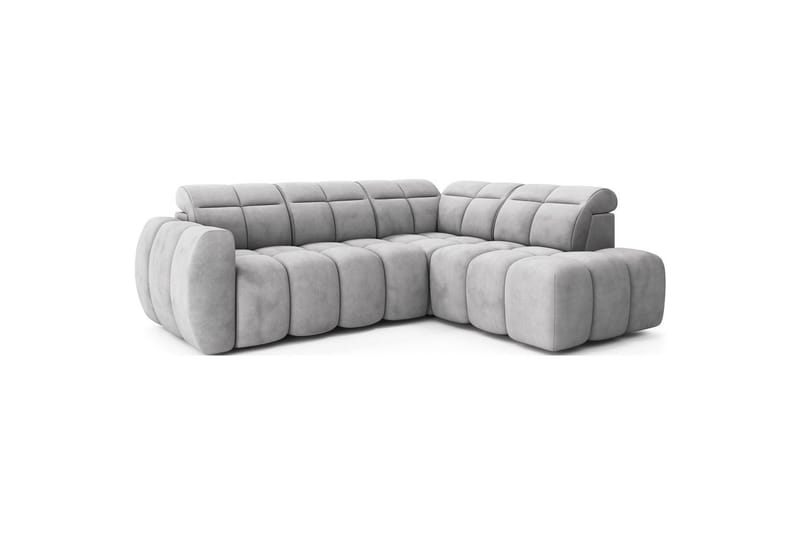 Hörnsoffa Eltap Flconn 258x208x107 cm - Paolli 04, Grå, Höger - Möbler - Vardagsrum - Bäddsoffor