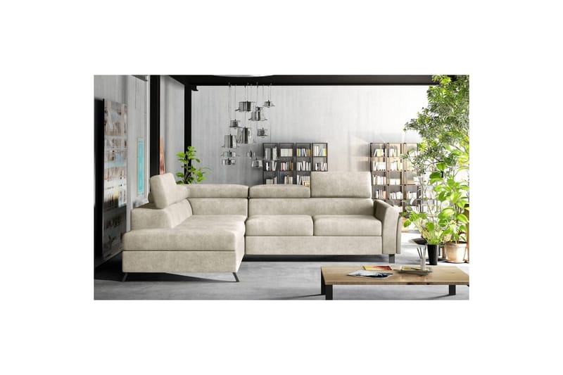 Hörnsoffa Eltap Kairos 265x200x92 cm - Dora 21, Beige, Vänster - Möbler - Vardagsrum - Bäddsoffor