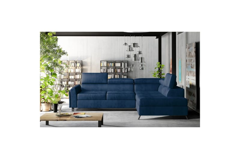 Hörnsoffa Eltap Kairos 265x200x92 cm - Monolit 77, Blå, Höger - Möbler - Vardagsrum - Bäddsoffor
