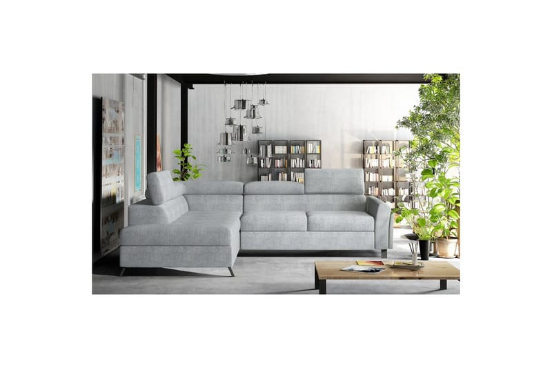 Hörnsoffa Eltap Kairos 265x200x92 cm - Omega 02, Grå, Vänster - Möbler - Vardagsrum - Bäddsoffor