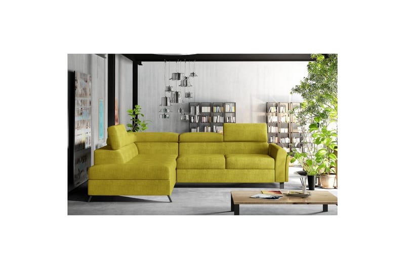 Hörnsoffa Eltap Kairos 265x200x92 cm - Omega 68, Gul, Vänster - Möbler - Vardagsrum - Bäddsoffor