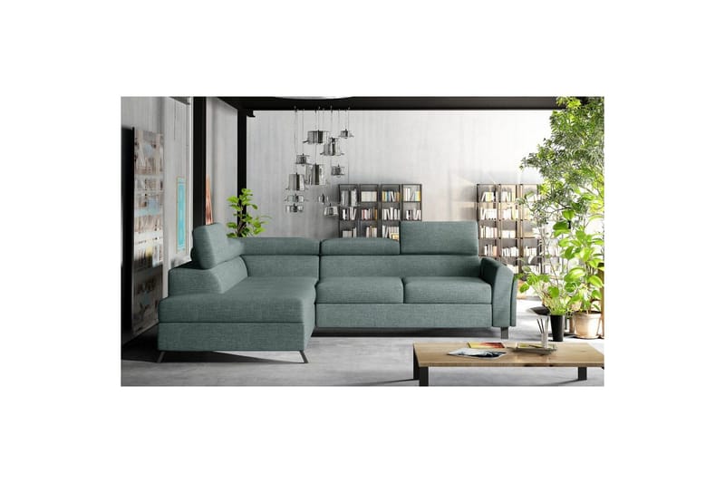Hörnsoffa Eltap Kairos 265x200x92 cm - Överdrag 70, blå, Vänster - Möbler - Vardagsrum - Bäddsoffor