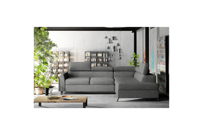 Hörnsoffa Eltap Kairos 265x200x92 cm - Sawana 05, Grå, Höger - Möbler - Vardagsrum - Bäddsoffor