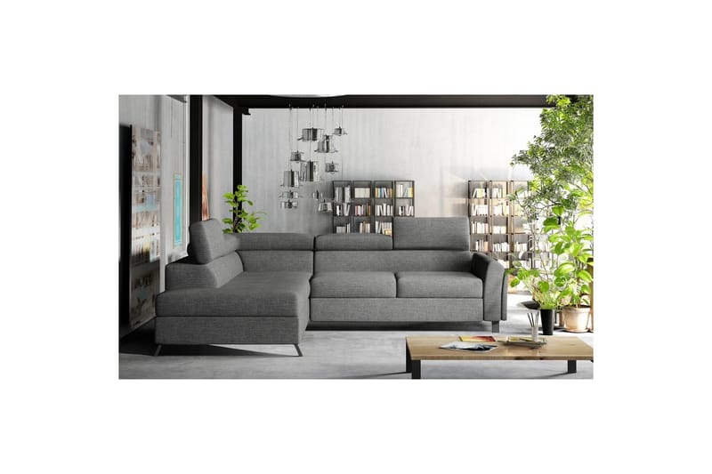 Hörnsoffa Eltap Kairos 265x200x92 cm - Sawana 05, Grå, Vänster - Möbler - Vardagsrum - Bäddsoffor