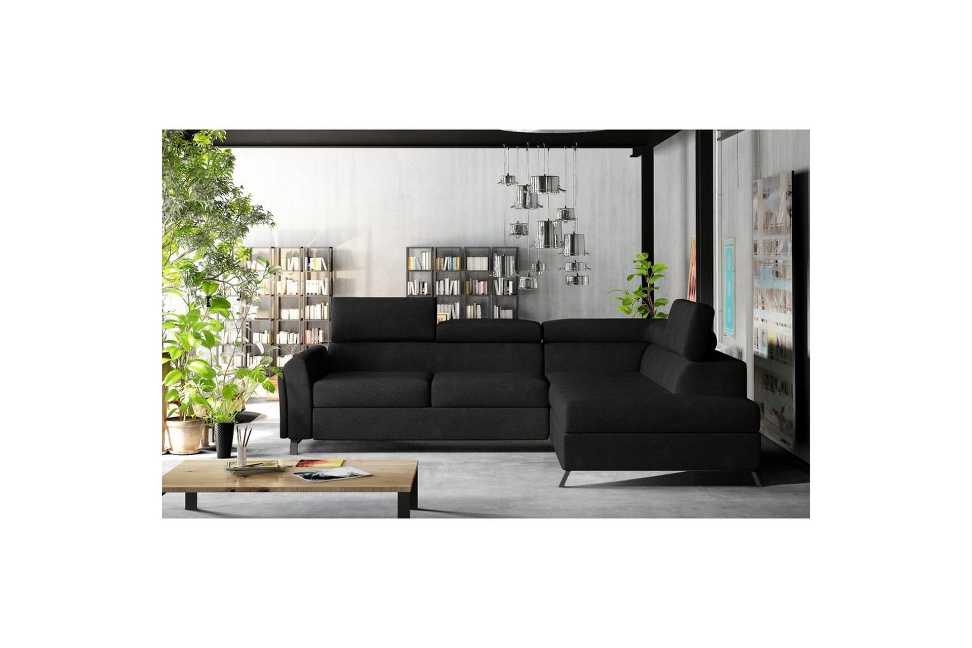 hörnsoffa eltap kairos 265x200x92 cm - soro 100, höger