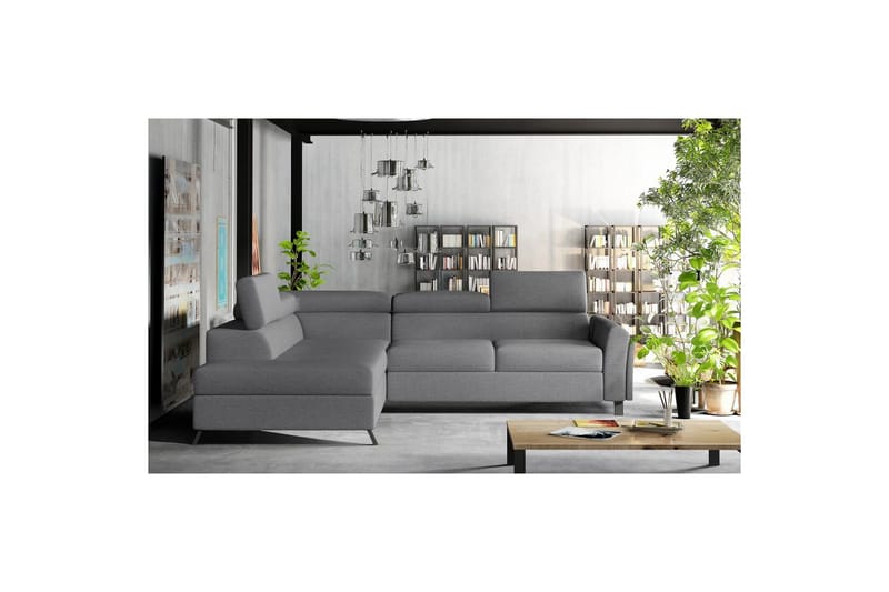 Hörnsoffa Eltap Kairos 265x200x92 cm - Primo 96, Mörkgrå, Vänster - Möbler - Vardagsrum - Bäddsoffor