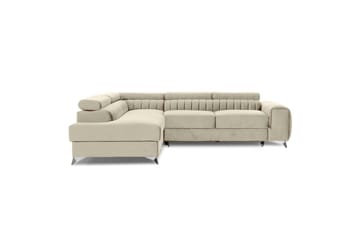 Hörnsoffa Eltap Laurence 278x205x92 cm - Monolith 04, Ljus Beige, Höger - Möbler - Vardagsrum - Bäddsoffor