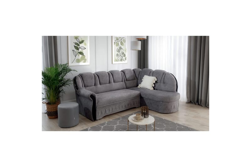 Hörnsoffa Eltap Lord 243x180x112 cm - Dora 21, Beige, Höger - Möbler - Vardagsrum - Bäddsoffor