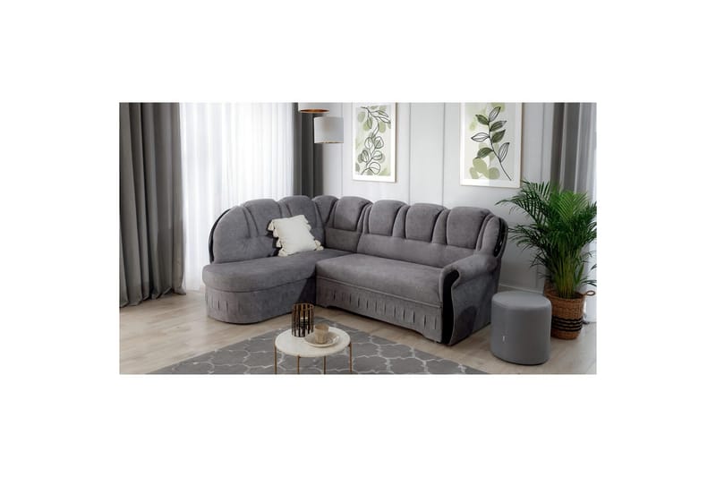 Hörnsoffa Eltap Lord 243x180x112 cm - Dora 21, Beige, Vänster - Möbler - Vardagsrum - Bäddsoffor