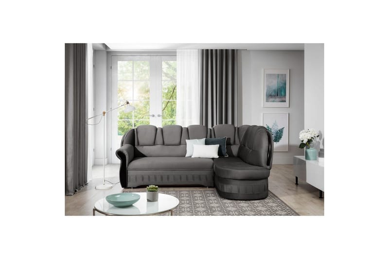 Hörnsoffa Eltap Lord 243x180x112 cm - Nube 5, Grå, Höger - Möbler - Vardagsrum - Bäddsoffor