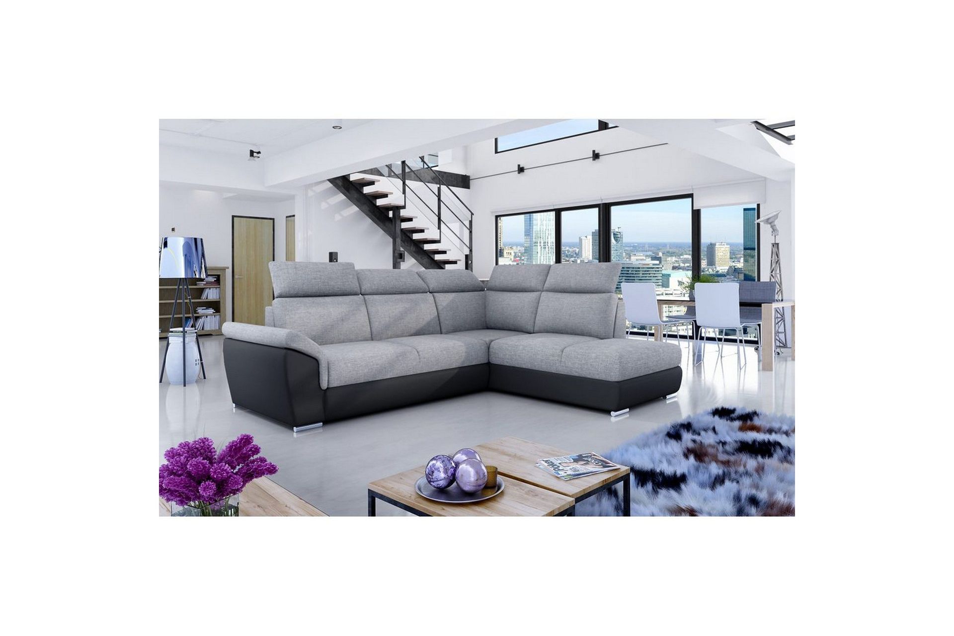 H&ouml;rnsoffa Eltap Loreto 260x210x102 cm - Sawana 21, Soft 11, H&ouml;ger