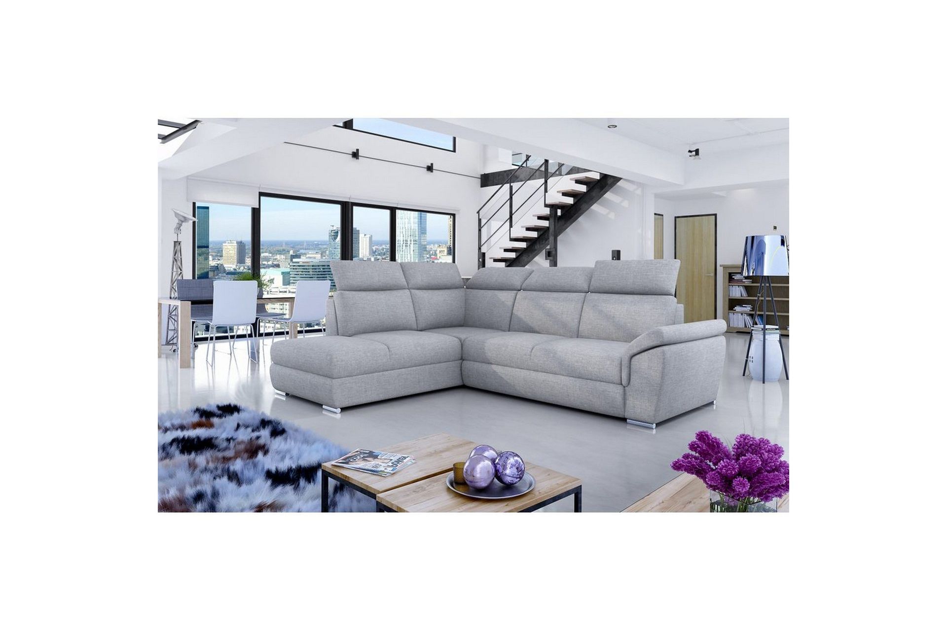 hörnsoffa eltap loreto 260x210x102 cm - sawana 21, vänster