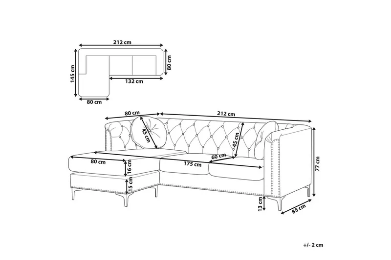 Hörnsoffa Flen Högervänd - Högervänd - Möbler - Vardagsrum - Soffgrupper