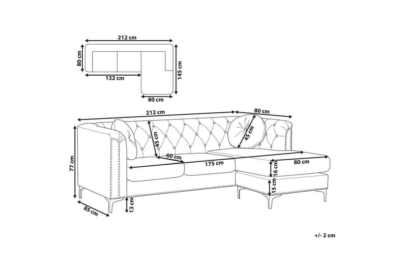 Hörnsoffa Flen Vänstervänd - Vänstervänd - Möbler - Vardagsrum - Soffgrupper