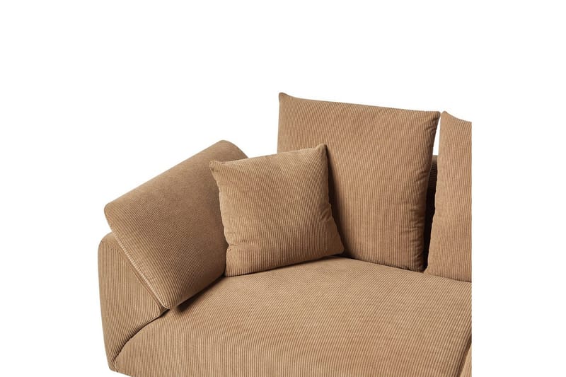 Hörnsoffa Lunner Brun, Svart - Brun, Svart - Möbler - Vardagsrum - Soffgrupper