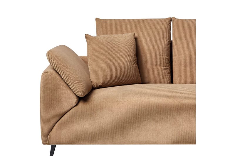 Hörnsoffa Lunner Brun, Svart - Brun, Svart - Möbler - Vardagsrum - Soffgrupper