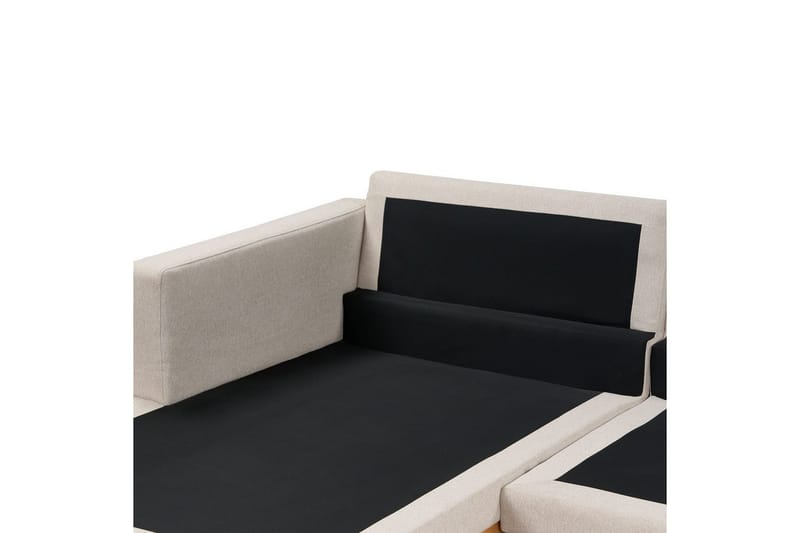 Hörnsoffa Siggard Beige, ljust trä - Beige, ljust trä - Möbler - Vardagsrum - Soffgrupper