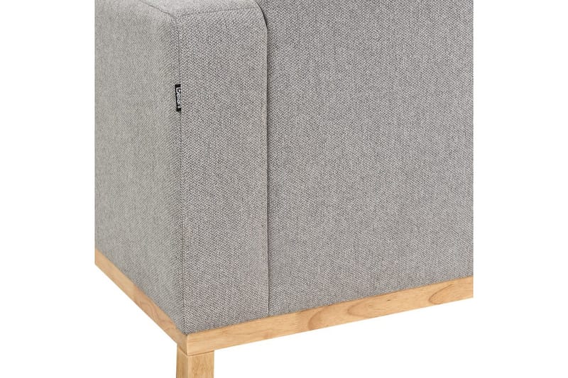 Hörnsoffa Siggard Grå, ljust trä - Grå, ljust trä - Möbler - Vardagsrum - Soffgrupper