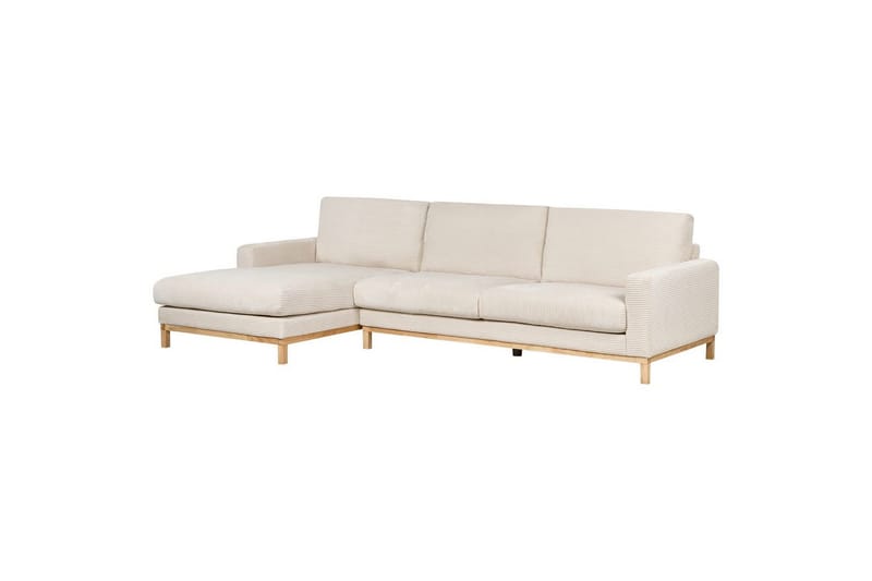 Hörnsoffa Siggard Ljusbeige, ljust trä - Ljusbeige, ljust trä - Möbler - Vardagsrum - Soffgrupper