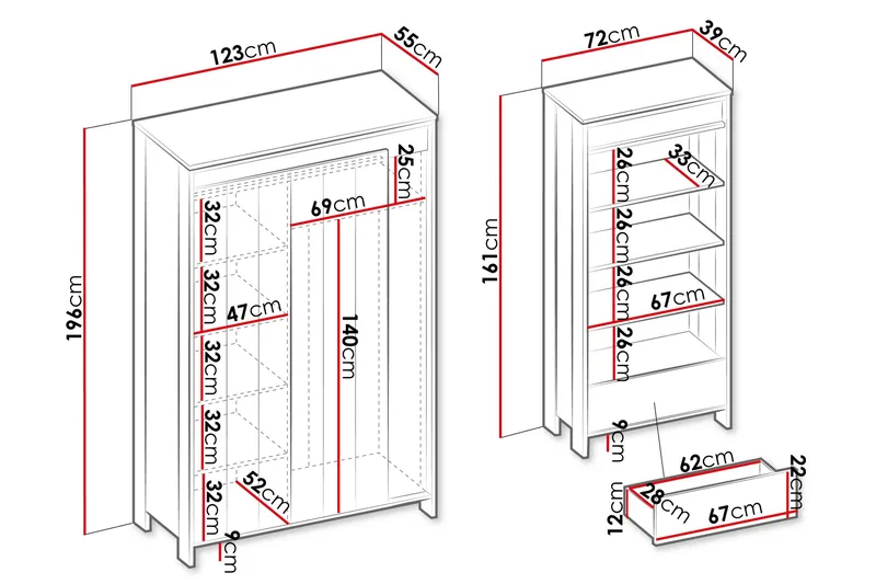 Huddinge Möbelset För Vardagsrum - Beige - Möbler - Vardagsrum - Möbelset för vardagsrum