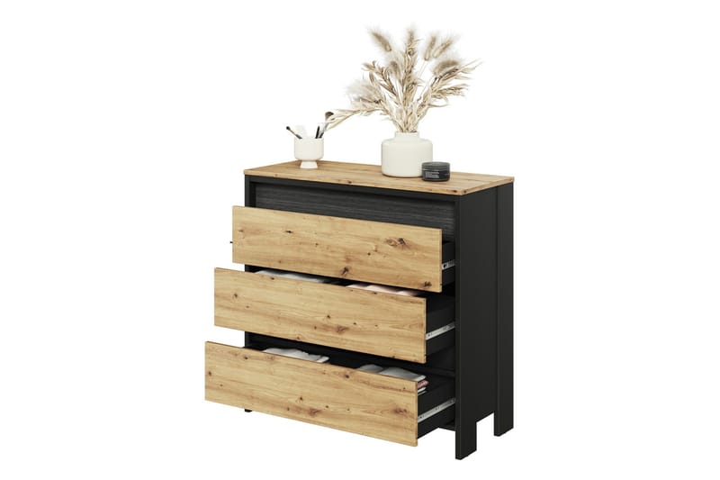 Huddinge Möbelset För Vardagsrum - Brun/Svart - Möbler - Vardagsrum - Möbelset för vardagsrum