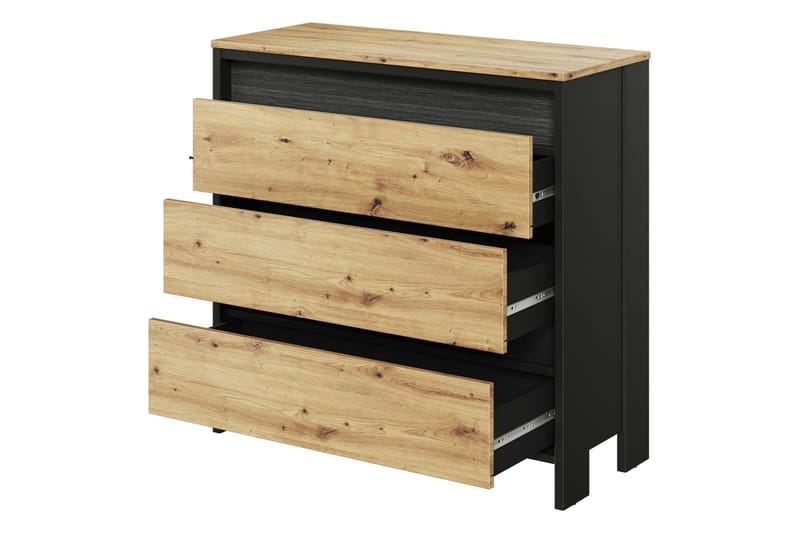 Huddinge Möbelset För Vardagsrum - Brun/Svart - Möbler - Vardagsrum - Möbelset för vardagsrum