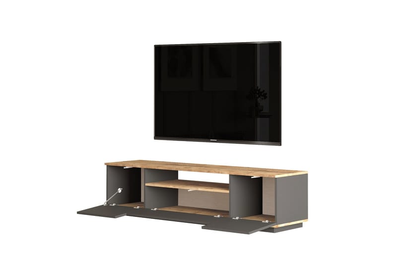 Jaivind Möbelset För Vardagsrum, Brun/Antracit