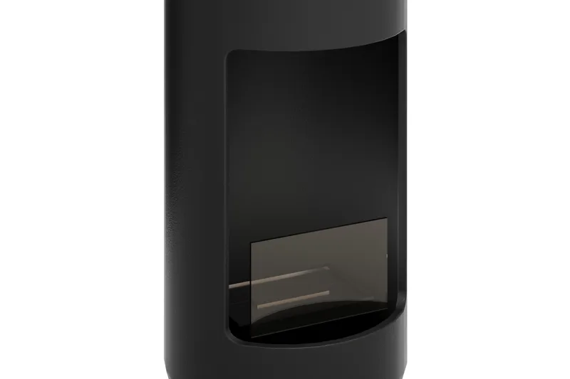 Corbo Fristående Rund Etanolkamin 83x40x40 cm i Stål - Svart - Möbler - Vardagsrum - Kamin - Skorstensfri kamin - Etanolkamin