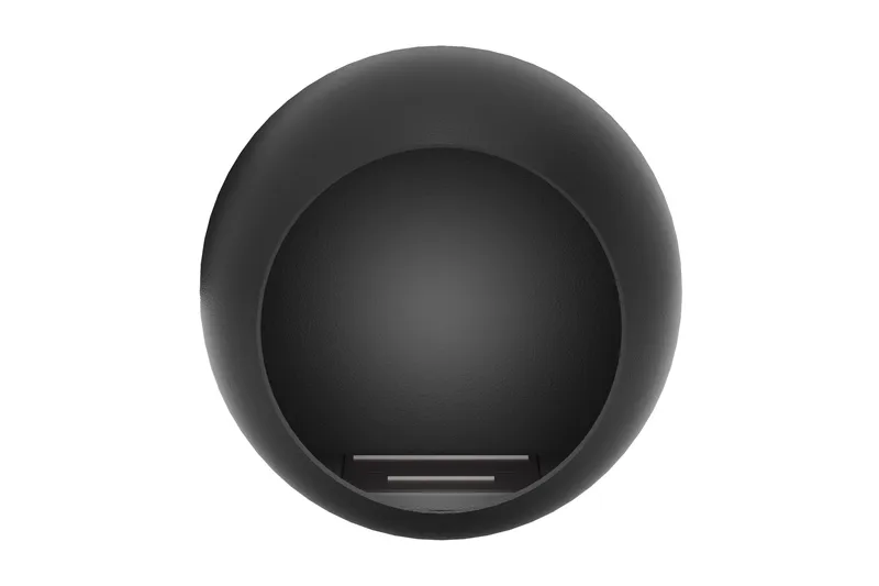 Corbo Liten Vägghängd Rund Etanolkamin 60x23x60 cm i Stål - Svart - Möbler - Vardagsrum - Kamin - Skorstensfri kamin - Etanolkamin