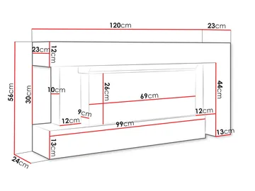 Morvyn Elektrisk Eldstad 120 cm - Möbler - Vardagsrum - Kamin - Skorstensfri kamin - Elkamin