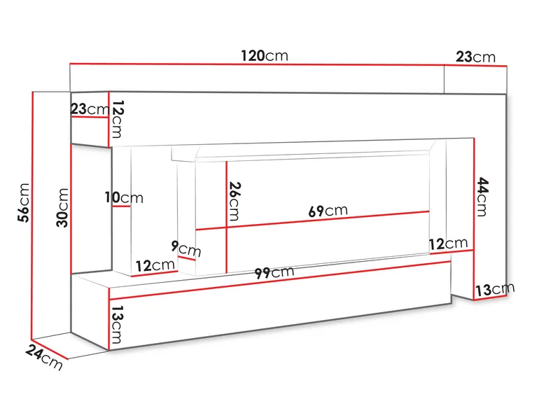 Morvyn Elektrisk Eldstad 120 cm - Möbler - Vardagsrum - Kamin - Skorstensfri kamin - Elkamin