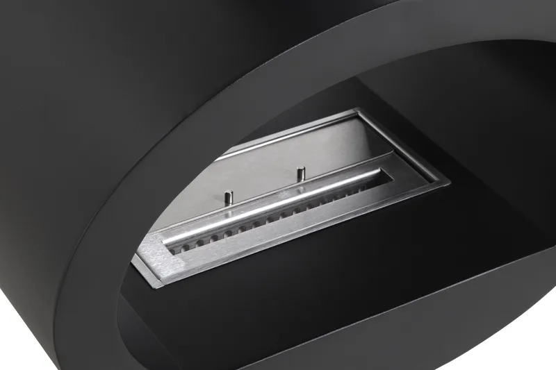 Mauro Takhängd Etanolkamin 190x60x40 cm i Stål - Svart - Möbler - Vardagsrum - Kamin - Skorstensfri kamin - Etanolkamin