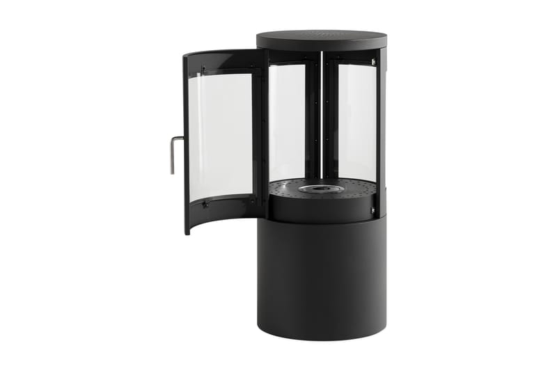 MEZZO Braskamin Bioetanol Fristående Glas Svart/Stål/Glas - Möbler - Vardagsrum - Kamin - Skorstensfri kamin - Etanolkamin