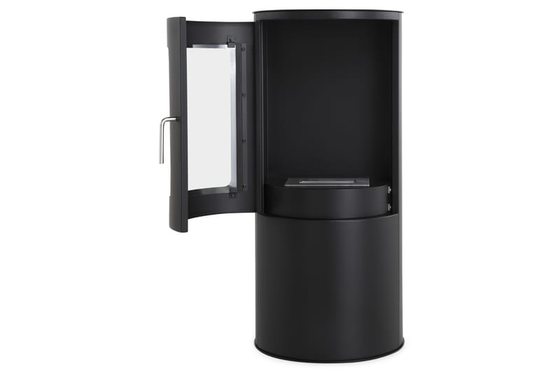 MEZZO Braskamin Bioetanol Fristående H96 Svart/Stål/Glas - Möbler - Vardagsrum - Kamin - Skorstensfri kamin - Etanolkamin