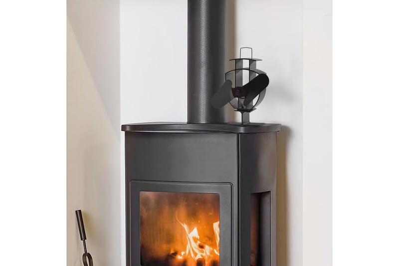 Kaminfläkt 2 blad svart - Möbler - Vardagsrum - Kamin - Tillbehör kaminer - Fläkt till kamin