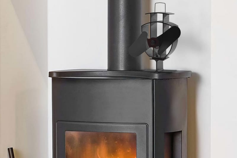 Kaminfläkt 2 blad svart - Möbler - Vardagsrum - Kamin - Tillbehör kaminer - Fläkt till kamin