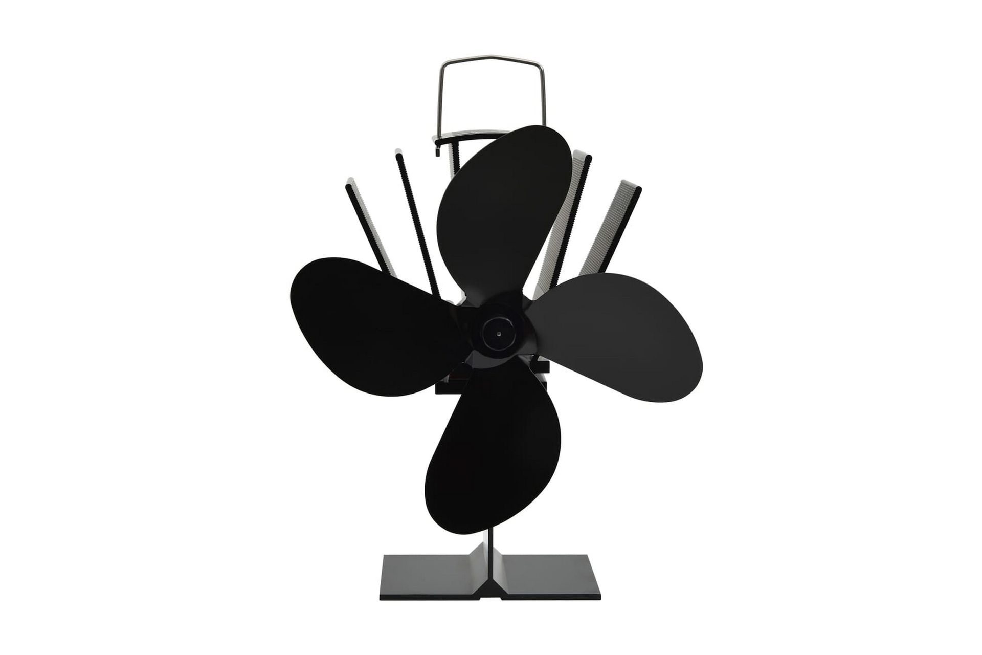 Kaminfläkt 4 blad svart -