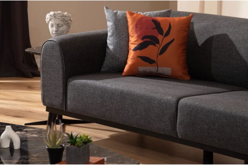 Kapri Bäddsoffa 4-sits - Antracit - Möbler - Vardagsrum - Bäddsoffor - 4-sits bäddsoffa