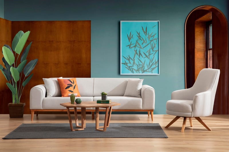 Kapri Fåtölj - Creme - Möbler - Vardagsrum - Fåtöljer