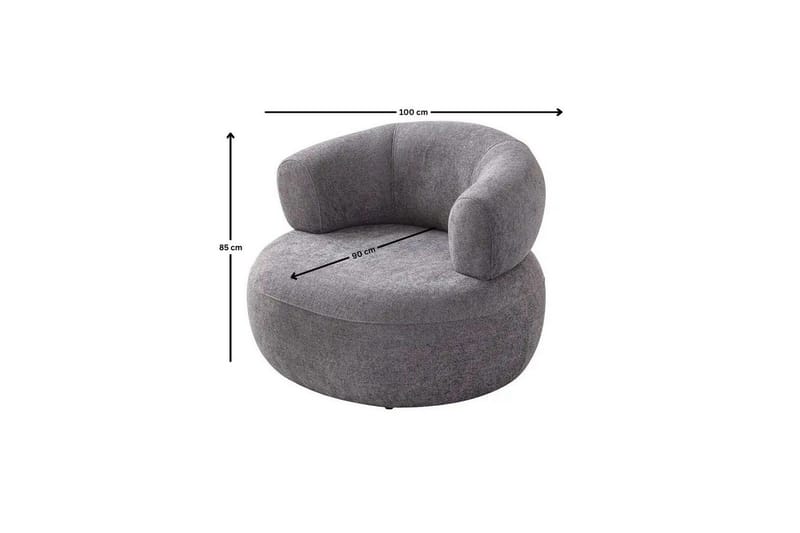 Kollumber Fåtölj - Mörkgrå - Möbler - Vardagsrum - Fåtöljer