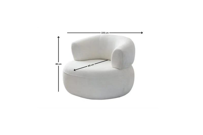 Kollumber Fåtölj - Vit - Möbler - Vardagsrum - Fåtöljer