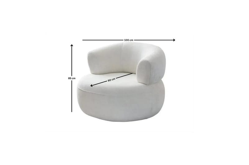 Kollumber Fåtölj - Vit - Möbler - Vardagsrum - Fåtöljer