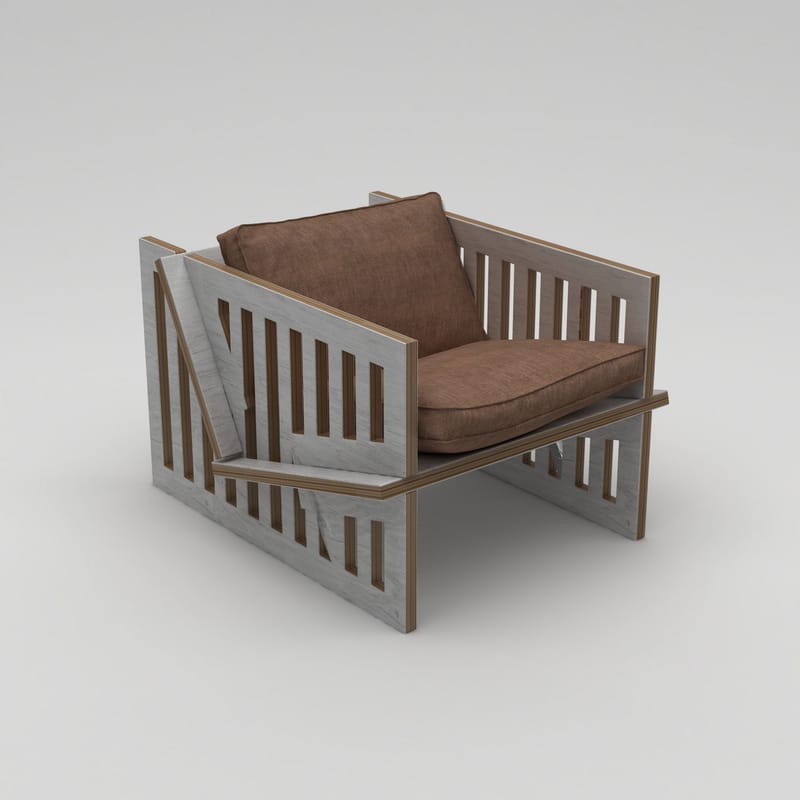 Kollumber Öronlappsfåtölj - Naturträ - Möbler - Vardagsrum - Fåtöljer