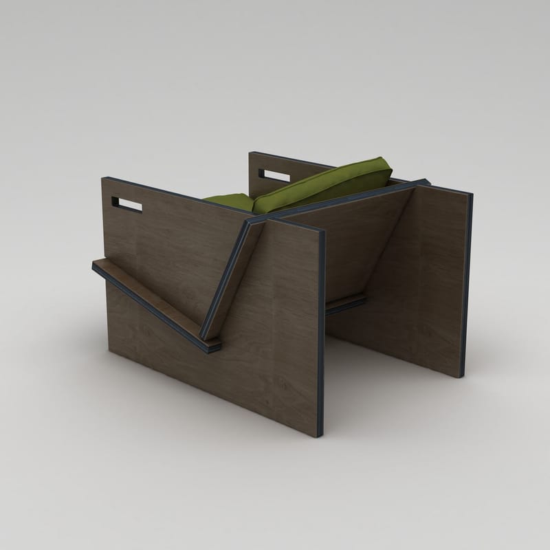 Latira Öronlappsfåtölj - Svart och grön - Möbler - Vardagsrum - Fåtöljer