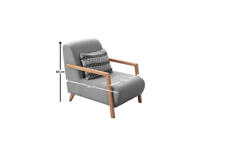 Latrona Fåtölj - Grå - Möbler - Vardagsrum - Fåtöljer