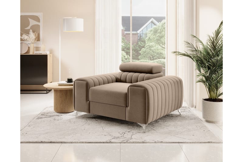 Laurece Fåtölj - Beige - Möbler - Vardagsrum - Fåtöljer