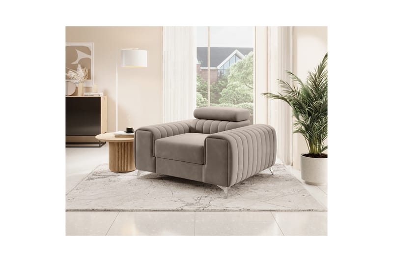 Laurece Fåtölj - Beige - Möbler - Vardagsrum - Fåtöljer
